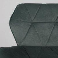 Стул барный Akshome BERLIN GB Kiton 708 темно-зеленый велюр/черный купить в Минске