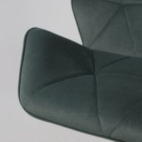 Стул барный Akshome BERLIN GB Kiton 708 темно-зеленый велюр/черный купить в Минске