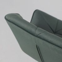 Стул барный Akshome BERLIN GB Kiton 708 темно-зеленый велюр/черный купить в Минске