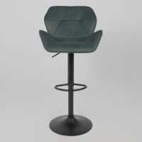 Стул барный Akshome BERLIN GB Kiton 708 темно-зеленый велюр/черный купить в Минске