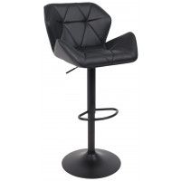 Стул барный Akshome BERLIN GB Pegasso черная экокожа/черный