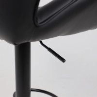 Стул барный Akshome BERLIN GB Pegasso черная экокожа/черный купить в Минске Стул барный Akshome BERLIN GB Pegasso черная экокожа/черный купить в Минске