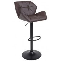 Стул барный Akshome BERLIN GB Pegasso шоколад экокожа/черный