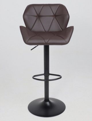 Стул барный Akshome BERLIN GB Pegasso шоколад экокожа/черный купить в Минске