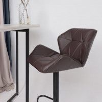 Стул барный Akshome BERLIN GB Pegasso шоколад экокожа/черный купить в Минске Стул барный Akshome BERLIN GB Pegasso шоколад экокожа/черный купить в Минске