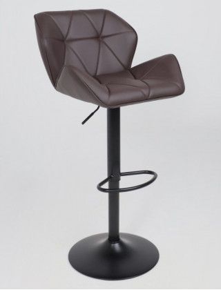 Стул барный Akshome BERLIN GB Pegasso шоколад экокожа/черный купить в Минске