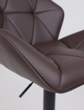 Стул барный Akshome BERLIN GB Pegasso шоколад экокожа/черный купить в Минске