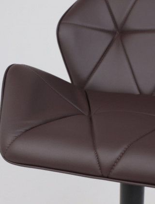 Стул барный Akshome BERLIN GB Pegasso шоколад экокожа/черный купить в Минске