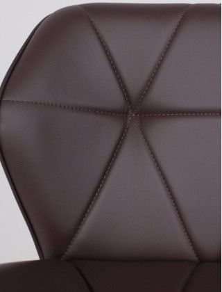 Стул барный Akshome BERLIN GB Pegasso шоколад экокожа/черный купить в Минске