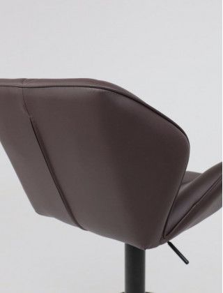 Стул барный Akshome BERLIN GB Pegasso шоколад экокожа/черный купить в Минске