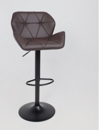 Стул барный Akshome BERLIN GB Pegasso шоколад экокожа/черный купить в Минске