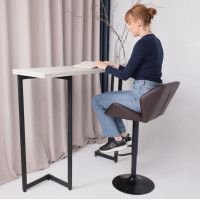 Стул барный Akshome BERLIN GB Pegasso шоколад экокожа/черный купить в Минске Стул барный Akshome BERLIN GB Pegasso шоколад экокожа/черный купить в Минске