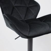 Стул барный AksHome BERLIN (Берлин) черный велюр HCJ-50/черный купить в Минске