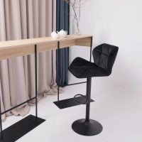 Стул барный AksHome BERLIN (Берлин) черный велюр HCJ-50/черный купить в Минске