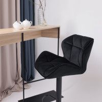 Стул барный AksHome BERLIN (Берлин) черный велюр HCJ-50/черный купить в Минске