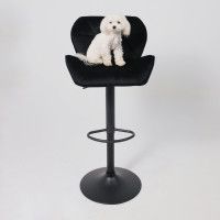 Стул барный AksHome BERLIN (Берлин) черный велюр HCJ-50/черный купить в Минске