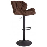 Стул барный AksHome BERLIN (Берлин) шоколадный велюр HCJ-10/черный