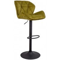 Стул барный AksHome BERLIN (Берлин) оливковый велюр HCJ-17/черный