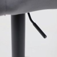 Стул барный AksHome BERLIN (Берлин) темно-серый велюр/черный купить в Минске