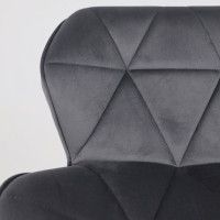 Стул барный AksHome BERLIN (Берлин) темно-серый велюр/черный купить в Минске