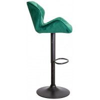 Стул барный AksHome BERLIN (Берлин) зеленый велюр/черный купить в Минске