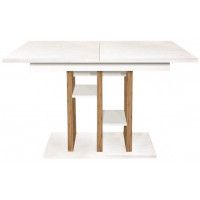 Стол BEST раздвижной обеденный 1180*(1570)*800*760 белый структурный / дуб натуральный купить в Минске