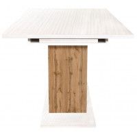 Стол BEST раздвижной обеденный 1180*(1570)*800*760 белый структурный / дуб натуральный купить в Минске