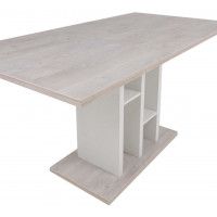 Стол BEST раздвижной обеденный 1180*(1570)*800*760 дуб монтерей / белый купить в Минске
