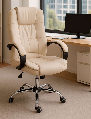 Кресло AksHome BILL (Билл) ECO кремовый купить в Минске