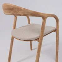 Стул БИО КОМФОРТ бежевый / дуб натуральный / покрытие бесцветное купить в Минске