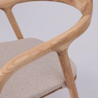 Стул БИО КОМФОРТ бежевый / дуб натуральный / покрытие бесцветное купить в Минске