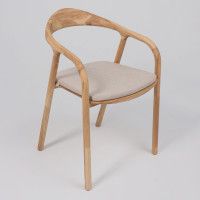 Стул БИО КОМФОРТ бежевый / дуб натуральный / покрытие бесцветное купить в Минске