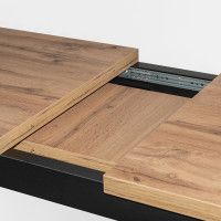 Стол BLACK раздвижной обеденный, 1100(1490)*670*770 дуб натуральный купить в Минске Стол BLACK раздвижной обеденный, 1100(1490)*670*770 дуб натуральный купить в Минске