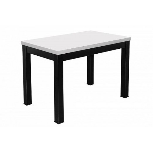 Стол BLACK раздвижной обеденный, 1100(1490)*670*770 белый мат
