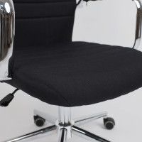 Кресло Akshome Bloom (Блум) черная ткань/хром купить в Минске