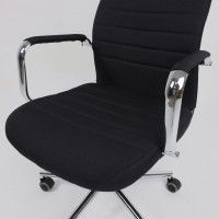 Кресло Akshome Bloom (Блум) черная ткань/хром купить в Минске