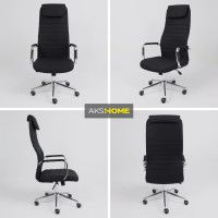 Кресло Akshome Bloom (Блум) черная ткань/хром купить в Минске