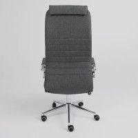 Кресло Akshome Bloom (Блум) серая ткань/хром купить в Минске