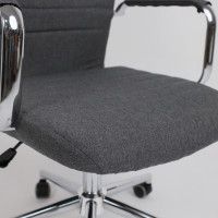 Кресло Akshome Bloom (Блум) серая ткань/хром купить в Минске