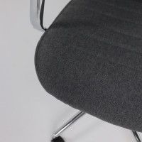 Кресло Akshome Bloom (Блум) серая ткань/хром купить в Минске