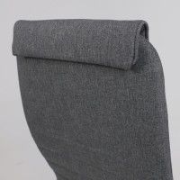 Кресло Akshome Bloom (Блум) серая ткань/хром купить в Минске