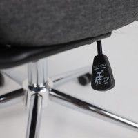 Кресло Akshome Bloom (Блум) серая ткань/хром купить в Минске