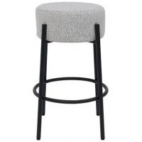 Стул барный AksHome BOB (Боб) серый лен AJ3013-1/черный купить в Минске