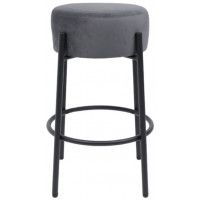 Стул барный AksHome BOB (Боб) темно-серый велюр HCJ-40/черный купить в Минске