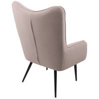 Кресло AksHome BOGEMA (Богема) велюр бежевый/черный купить в Минске