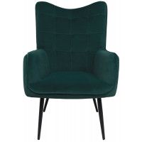 Кресло AksHome BOGEMA (Богема) велюр зеленый/черный купить в Минске