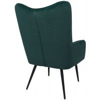 Кресло AksHome BOGEMA (Богема) велюр зеленый/черный купить в Минске