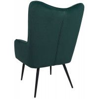 Кресло AksHome BOGEMA (Богема) велюр зеленый/черный купить в Минске