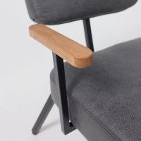 Кресло AksHome BOOKER экокожа винтажный черный WATUSI 16/черный купить в Минске