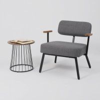 Кресло AksHome BOOKER серая рогожка BJORN 13/черный купить в Минске